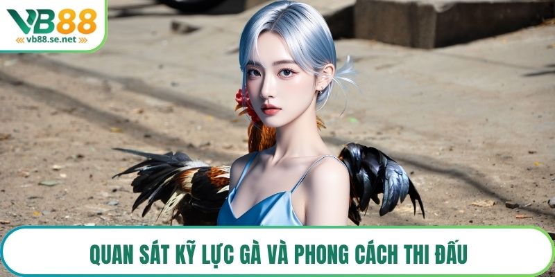 Quan sát kỹ lực gà và phong cách thi đấu